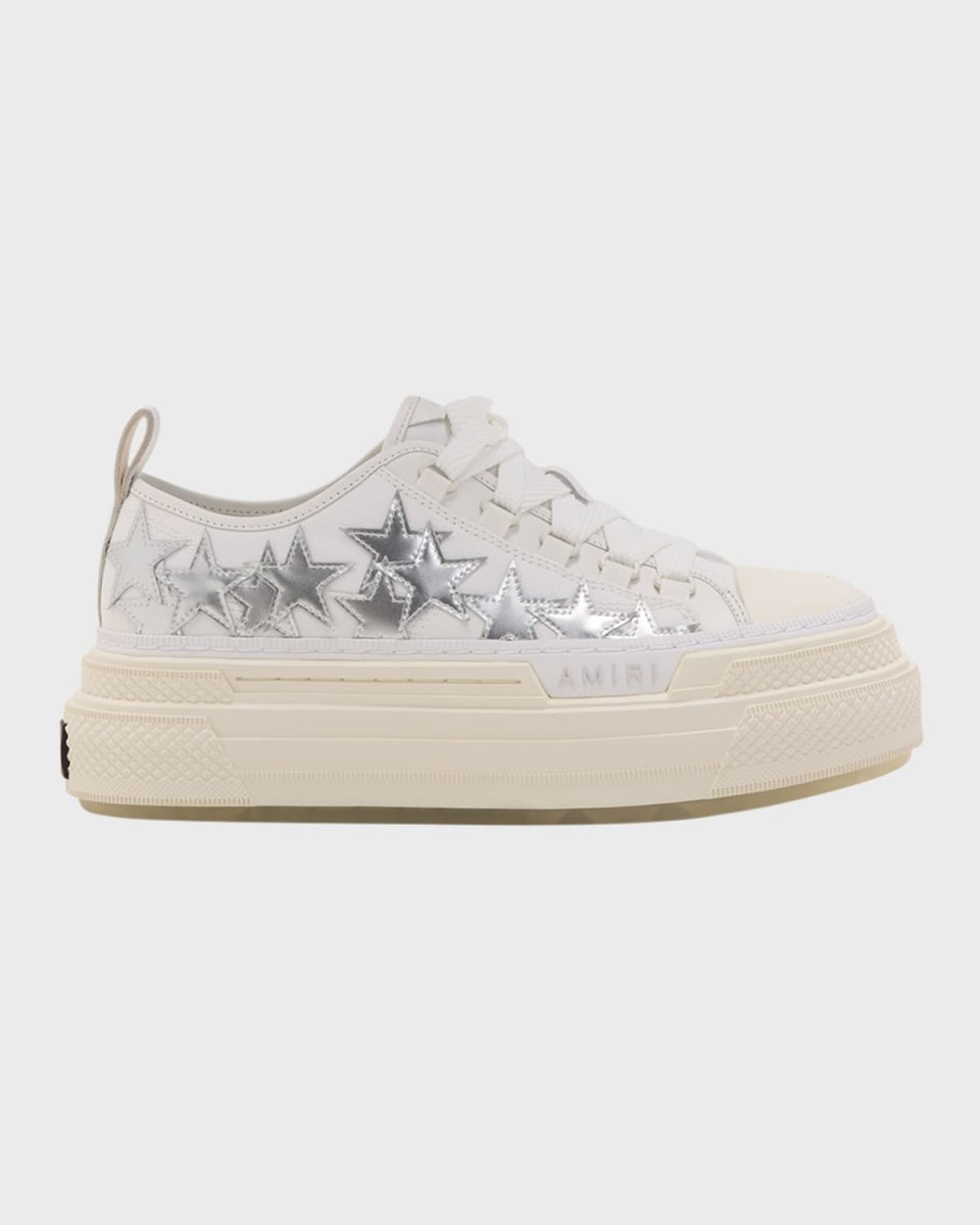 Stars Metallic Low-Top Platform Sneakers